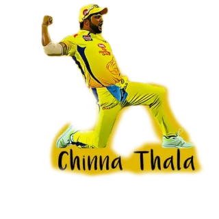 🔥 Chinna Thala Cricket, Sport, Atleta, Festa, Vittoria, Giallo telegram sticker