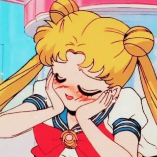 🌙 Sailor Moon Anime, Cartoon, Meisje, Schattig, Sailor Moon telegram sticker