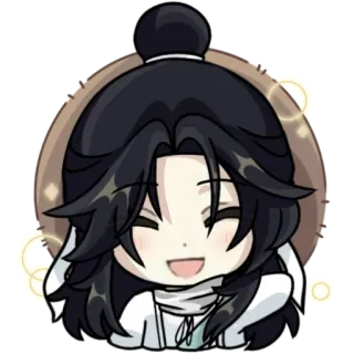 😊 จิบิ, น่ารัก, อนิเมะ, ตัวละคร, ยิ้ม telegram sticker