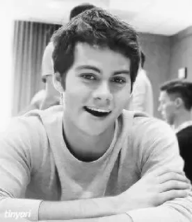 😂 Dylan O'Brien dylan o'brien, actor, teen wolf, celebrity, portrait telegram sticker