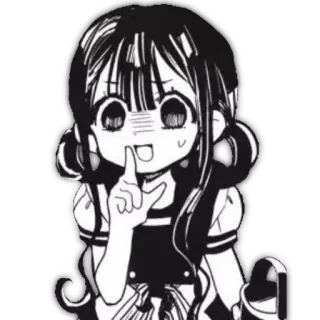 🤫 Anime, Garota, Mangá, Personagem, Fofo telegram sticker