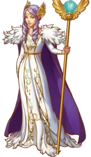 👸 fantasy, frau, kleid, stab, magie, fee, flügel, gold whatsapp sticker