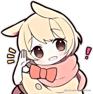 😄 Anime, Niedlich, Kawaii, Cartoon, Figur, Sticker telegram sticker