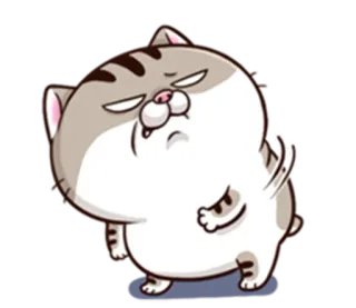 👊 Katze, Tier, Sticker, Cartoon, süß, Haustier, Kätzchen whatsapp sticker