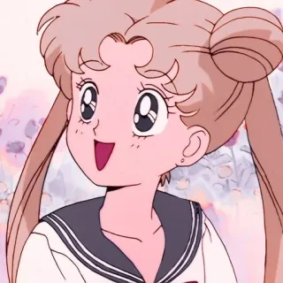🙁 Chibiusa Sailor Moon anime, sailor moon, chibiusa, cute, girl, cartoon telegram sticker