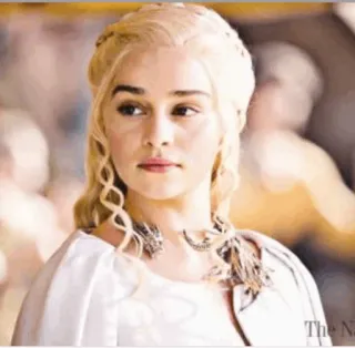 🌙 Daenerys Targaryen Game of Thrones 丹妮莉丝·坦格利安, 权力的游戏, 奇幻, 电视剧, 艾米莉亚·克拉克, 角色 whatsapp sticker