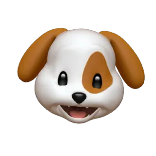 🐶 cane, cucciolo, emoji, animale, cartone animato whatsapp sticker