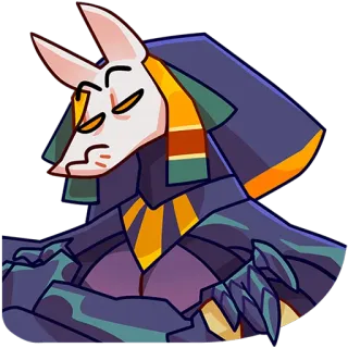 🙄 Anubis egyptian, god, jackal, mythology, deity telegram sticker