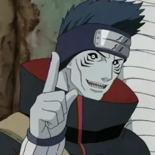 👆 Kisame Hoshigaki Naruto 鬼鮫, 干柿, ナルト, 暁, アニメ, 漫画, 忍者, サメ telegram sticker