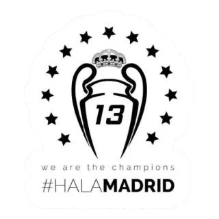 🤍 we are the champions
#HALAMADRID fútbol, fútbol, campeones, HalaMadrid, deporte whatsapp sticker
