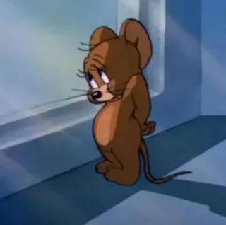 😶 Jerry Tom and Jerry Dibujos animados, Ratón, Triste, Jerry, Tom y Jerry telegram sticker