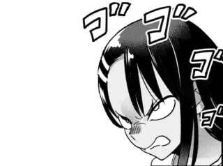 👿 ゴゴゴゴ Anime, Manga, Expresión, Enojado, Japonés, Onomatopeya telegram sticker