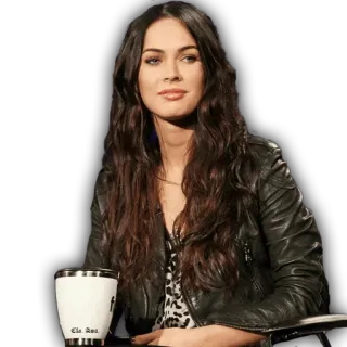 😐 Megan Fox Schauspielerin, schön, Frau, Promi, Person telegram sticker