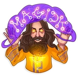 Alan Moore telegram stickers