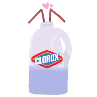🥤 CLOROX bleach, cleaning, household, detergent, clorox telegram sticker