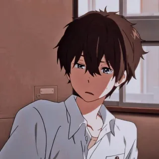 📜 anime, boy, teen, illustration, portrait, cartoon telegram sticker