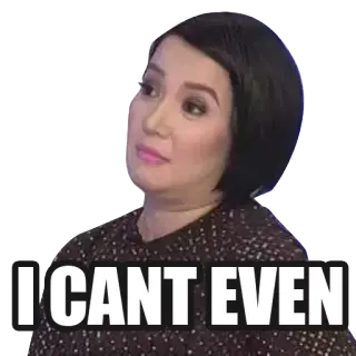 😑 I CANT EVEN Meme, Hài hước, Cụm từ, Biểu cảm, Hài, Hết nói telegram sticker