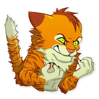 😡 chat, en colère, dessin animé, animal, félin, autocollant whatsapp sticker