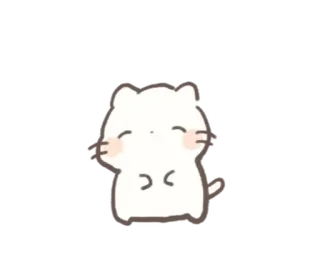 😊 kat, schattig, kawaii, sticker, dier, illustratie telegram sticker