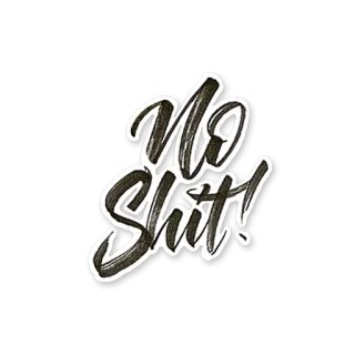 💩 No Shit! expression, phrase, déclaration, argot whatsapp sticker