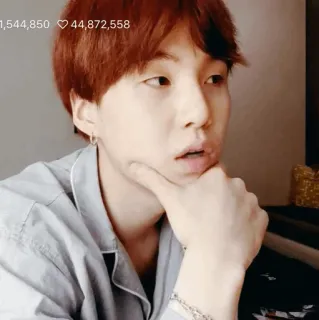 🤔 Suga K-pop, BTS, Musician, Singer, Idol, Min Yoongi telegram sticker