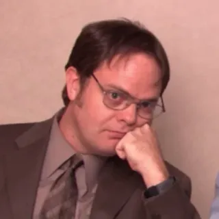 🗞 Dwight Schrute The Office fernsehen, lustig, büro, dwight, sitcom telegram sticker
