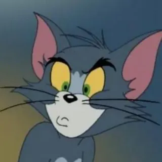 🥴 Tom Cat Tom and Jerry desenho animado, gato, animação, engraçado, animal telegram sticker