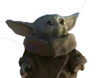 😶 Grogu The Mandalorian Grogu, Baby Yoda, Star Wars, süß, grün, Figur, Charakter telegram sticker