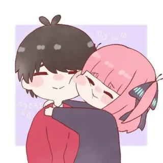 🥰 ♡私の
ふっともうれ anime, hug, cute, couple, love telegram sticker