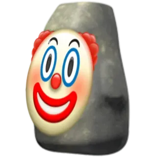 🗿 Clown, Emoji, Gesicht, Maske telegram sticker