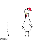🚶 Chicken telegram sticker