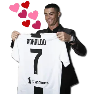 😍 Cristiano Ronaldo RONALDO voetbal, voetbal, sport, atleet, Ronaldo, Portugal, Juventus telegram sticker