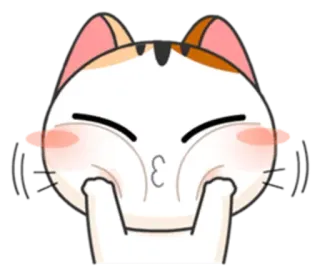 😚 gato, fofo, adorável, gatinho, emoji, adesivo telegram sticker