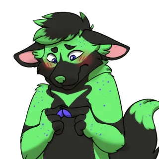Benji By @RubyPandaArts whatsapp stickers