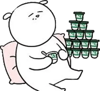 🤤 ACT
ACT
ACT ACT
ACT ACT ACT
ICT ACT ACT ACT
TACT ACT ACT! Cartone animato, Personaggio, Cibo, Snack, Illustrazione, Divertente, Carino telegram sticker