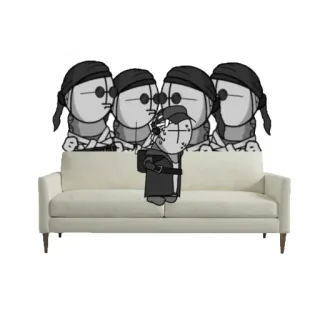 🛋 madness combat, hank, deimos, sandford, grunt, canapé telegram sticker