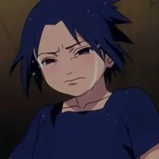 🎧 Sasuke Naruto Sasuke Uchiha, Naruto, anime, manga, crying, sad, cartoon telegram sticker