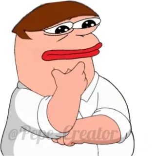 🐸 Pepe the Frog @Pepe_Creator Meme, Internet, Grenouille, Dessin animé, Humour, Personnage telegram sticker