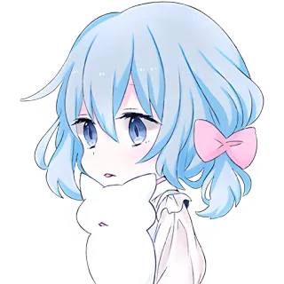 😳 Anime, Niedlich, Mädchen, Kawaii, Cartoon, Figur, Illustration, Zeichnung telegram sticker
