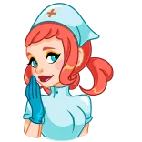 Cute Nurse | @Premium_Emojis_Telegram telegram emojis 😂