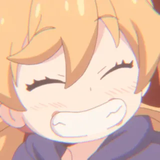 😁 anime, cartoon, chibi, cute, smile, happy whatsapp sticker