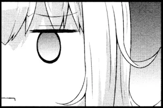 😶 anime, manga, close-up, eye, girl, hair telegram sticker