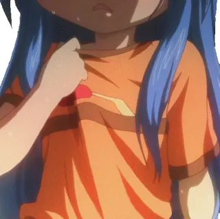 ☀️ anime, sudor, chica telegram sticker