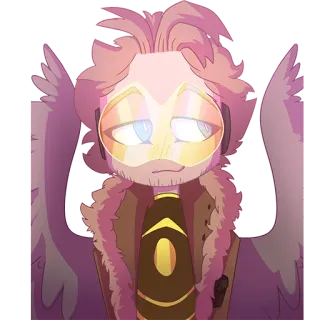 😏 Hawks My Hero Academia anime, hero, wings, pro hero, my hero academia whatsapp sticker