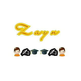 👨 Zayn name, graduation, hats, writing telegram sticker