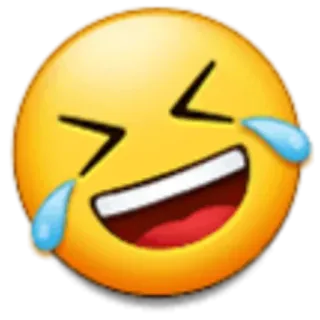 🤣 emoji, laughing, joy, tears telegram sticker