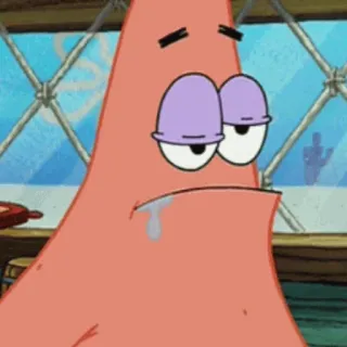✨ Patrick Star Spongebob Squarepants Dessin animé, Triste, Patrick, Bob l'éponge, Nickelodeon telegram sticker