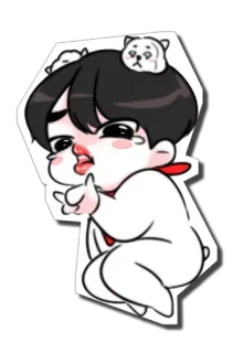 🍙 süß, Cartoon, Bär, Koreanisch, Idol telegram sticker