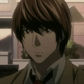 ⚖ Light Yagami Death Note anime, death note, light, yagami, personnage telegram sticker