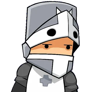 😀 knight, armor, helmet, character, video game telegram sticker